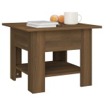 vidaXL Măsuță de cafea, stejar maro, 55x55x42 cm, lemn prelucrat vidaXL Măsuță de cafea, stejar maro, 55x55x42 cm, lemn prelucrat