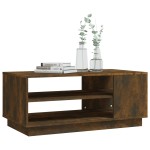 vidaXL Măsuță de cafea, stejar fumuriu, 102x55x43 cm, lemn prelucrat