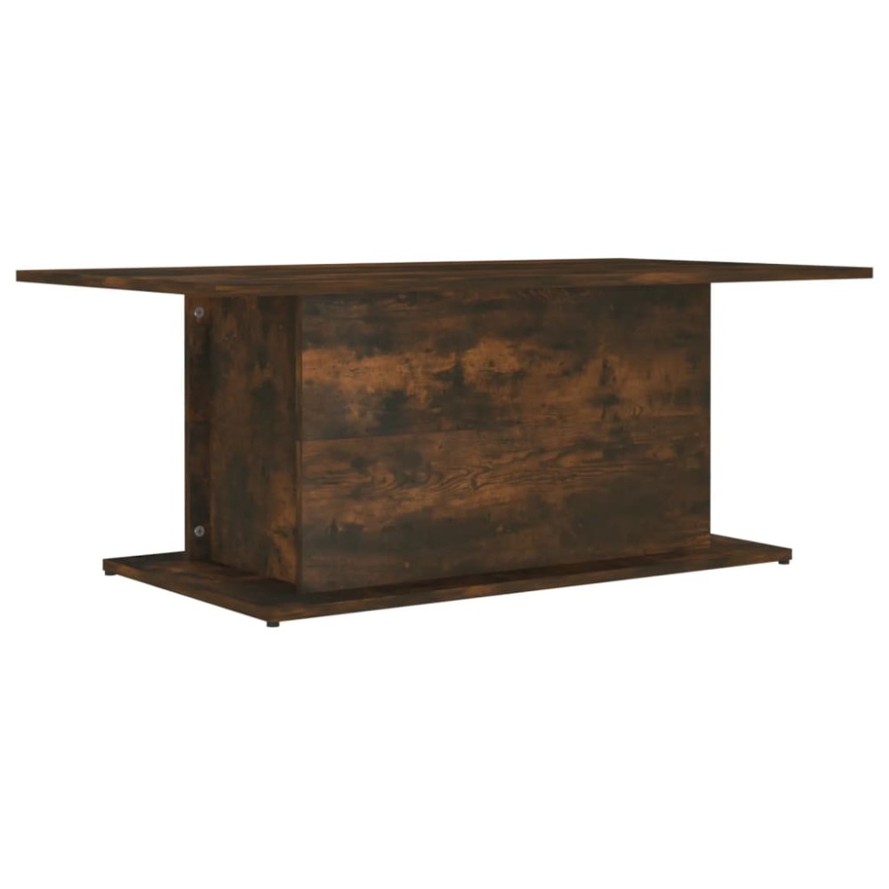 vidaXL Măsuță de cafea, stejar fumuriu, 102x55,5x40 cm, lemn prelucrat