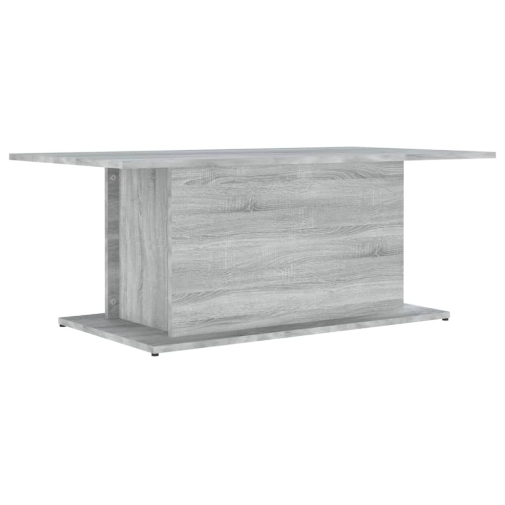 vidaXL Măsuță de cafea, gri sonoma, 102x55,5x40 cm, lemn compozit