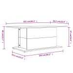 vidaXL Măsuță de cafea, stejar maro, 102x55,5x40 cm, lemn prelucrat vidaXL Măsuță de cafea, stejar maro, 102x55,5x40 cm, lemn prelucrat