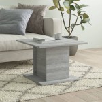 vidaXL Măsuță de cafea, gri sonoma, 55,5x55,5x40 cm, lemn prelucrat vidaXL Măsuță de cafea, gri sonoma, 55,5x55,5x40 cm, lemn prelucrat