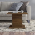 vidaXL Măsuță de cafea, stejar maro, 55,5x55,5x40 cm, lemn prelucrat vidaXL Măsuță de cafea, stejar maro, 55,5x55,5x40 cm, lemn prelucrat