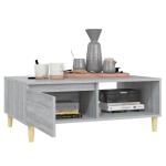 vidaXL Masă de cafea, gri sonoma, 90x60x35 cm, lemn compozit