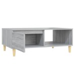 vidaXL Masă de cafea, gri sonoma, 90x60x35 cm, lemn compozit