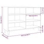vidaXL Servantă, gri sonoma, 103,5x35x70 cm, lemn compozit vidaXL Servantă, gri sonoma, 103,5x35x70 cm, lemn compozit