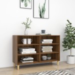 vidaXL Servantă, stejar maro, 103,5x35x70 cm, lemn compozit vidaXL Servantă, stejar maro, 103,5x35x70 cm, lemn compozit