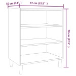 vidaXL Servantă, gri sonoma, 57x35x70 cm, PAL vidaXL Servantă, gri sonoma, 57x35x70 cm, PAL