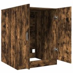 vidaXL Dulap mașină de spălat, stejar fumuriu, 71x71,5x91,5 cm vidaXL Dulap mașină de spălat, stejar fumuriu, 71x71,5x91,5 cm