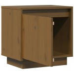 vidaXL Noptiere, 2 buc, maro miere, 40x30x40 cm, lemn masiv de pin