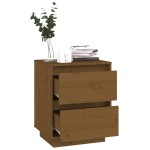 vidaXL Noptiere, 2 buc, maro miere, 40x35x50 cm, lemn masiv de pin