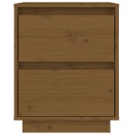 vidaXL Noptiere, 2 buc, maro miere, 40x35x50 cm, lemn masiv de pin