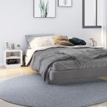vidaXL Noptiere, 2 buc., alb, 40x34x40 cm, lemn masiv de pin