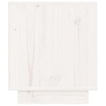 vidaXL Noptiere, 2 buc., alb, 40x34x40 cm, lemn masiv de pin
