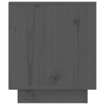 vidaXL Noptiere, 2 buc., gri, 40x34x40 cm, lemn masiv de pin vidaXL Noptiere, 2 buc., gri, 40x34x40 cm, lemn masiv de pin