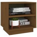vidaXL Noptiere, 2 buc, maro miere, 40x34x40 cm, lemn masiv de pin
