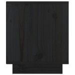 vidaXL Noptiere, 2 buc, negru, 40x34x40 cm, lemn masiv de pin