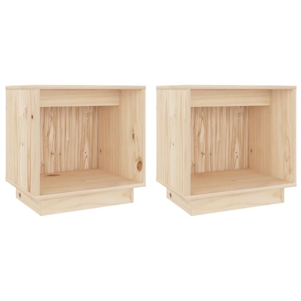 vidaXL Noptiere, 2 buc., 40x30x40 cm, lemn masiv de pin