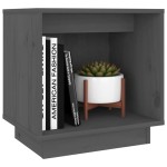 vidaXL Noptiere, 2 buc., gri, 40x30x40 cm, lemn masiv de pin vidaXL Noptiere, 2 buc., gri, 40x30x40 cm, lemn masiv de pin