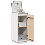 vidaXL Servantă, alb, 31,5x34x75 cm, lemn masiv de pin vidaXL Servantă, alb, 31,5x34x75 cm, lemn masiv de pin