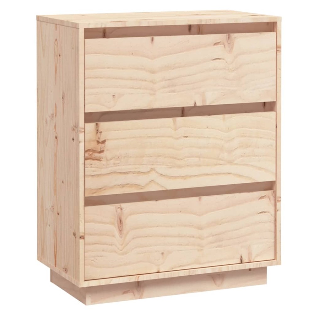vidaXL Dulap, 60x34x75 cm, lemn masiv de pin
