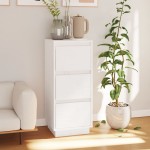 vidaXL Servantă, alb, 32x34x75 cm, lemn masiv de pin vidaXL Servantă, alb, 32x34x75 cm, lemn masiv de pin