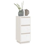 vidaXL Servantă, alb, 32x34x75 cm, lemn masiv de pin vidaXL Servantă, alb, 32x34x75 cm, lemn masiv de pin