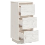 vidaXL Servantă, alb, 32x34x75 cm, lemn masiv de pin vidaXL Servantă, alb, 32x34x75 cm, lemn masiv de pin