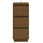 vidaXL Servante, 2 buc., maro miere, 32x34x75 cm, lemn masiv de pin