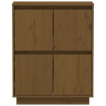 vidaXL Dulap, maro miere, 60x34x75 cm, lemn masiv de pin