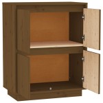 vidaXL Dulap, maro miere, 60x34x75 cm, lemn masiv de pin