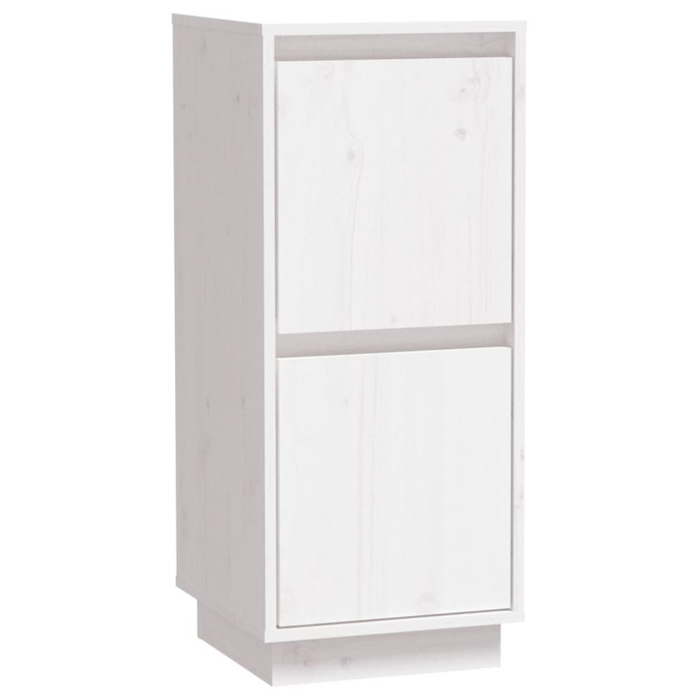 vidaXL Servantă, alb, 31,5x34x75 cm, lemn masiv de pin