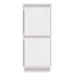 vidaXL Servantă, alb, 31,5x34x75 cm, lemn masiv de pin vidaXL Servantă, alb, 31,5x34x75 cm, lemn masiv de pin