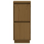vidaXL Servante, 2 buc., maro miere, 31,5x34x75 cm, lemn masiv pin