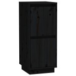 vidaXL Servante, 2 buc., negru, 31,5x34x75 cm, lemn masiv de pin
