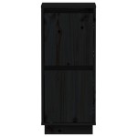 vidaXL Servante, 2 buc., negru, 31,5x34x75 cm, lemn masiv de pin