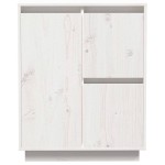 vidaXL Servantă, alb, 60x34x75 cm, lemn masiv de pin