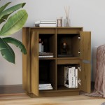 vidaXL Servantă, maro miere, 60x34x75 cm, lemn masiv de pin