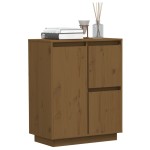 vidaXL Servantă, maro miere, 60x34x75 cm, lemn masiv de pin