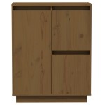 vidaXL Servantă, maro miere, 60x34x75 cm, lemn masiv de pin