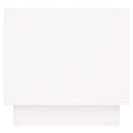 vidaXL Noptieră, alb, 35x34x32 cm, lemn masiv de pin