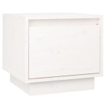 vidaXL Noptiere, 2 buc., alb, 35x34x32 cm, lemn masiv de pin