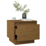vidaXL Noptiere, 2 buc., maro miere, 35x34x32 cm, lemn masiv de pin vidaXL Noptiere, 2 buc., maro miere, 35x34x32 cm, lemn masiv de pin