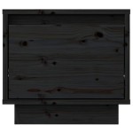 vidaXL Noptiere, 2 buc., negru, 35x34x32 cm, lemn masiv de pin vidaXL Noptiere, 2 buc., negru, 35x34x32 cm, lemn masiv de pin