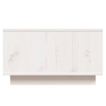 vidaXL Măsuță de cafea, alb, 55x56x32 cm, lemn masiv de pin