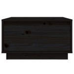 vidaXL Măsuță de cafea, negru, 55x56x32 cm, lemn masiv de pin