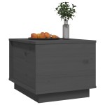 vidaXL Măsuță de cafea, gri, 40x50x35 cm, lemn masiv de pin vidaXL Măsuță de cafea, gri, 40x50x35 cm, lemn masiv de pin