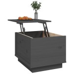 vidaXL Măsuță de cafea, gri, 40x50x35 cm, lemn masiv de pin vidaXL Măsuță de cafea, gri, 40x50x35 cm, lemn masiv de pin
