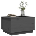 vidaXL Măsuță de cafea, gri, 60x50x35 cm, lemn masiv de pin vidaXL Măsuță de cafea, gri, 60x50x35 cm, lemn masiv de pin
