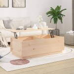 vidaXL Măsuță de cafea, 100x50x35 cm, din lemn masiv de pin vidaXL Măsuță de cafea, 100x50x35 cm, din lemn masiv de pin